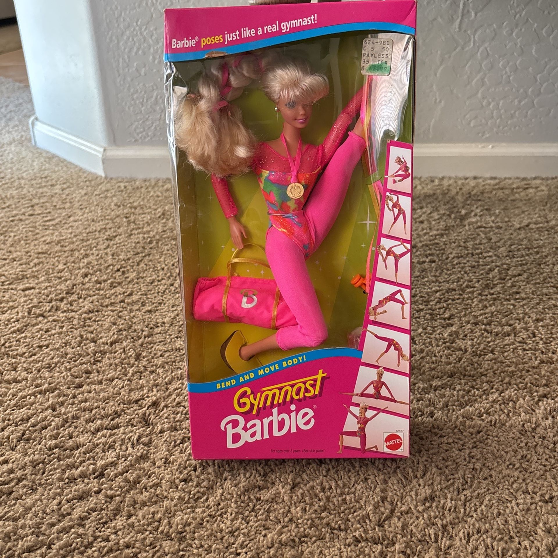 Gymnast Barbie Doll 1993
