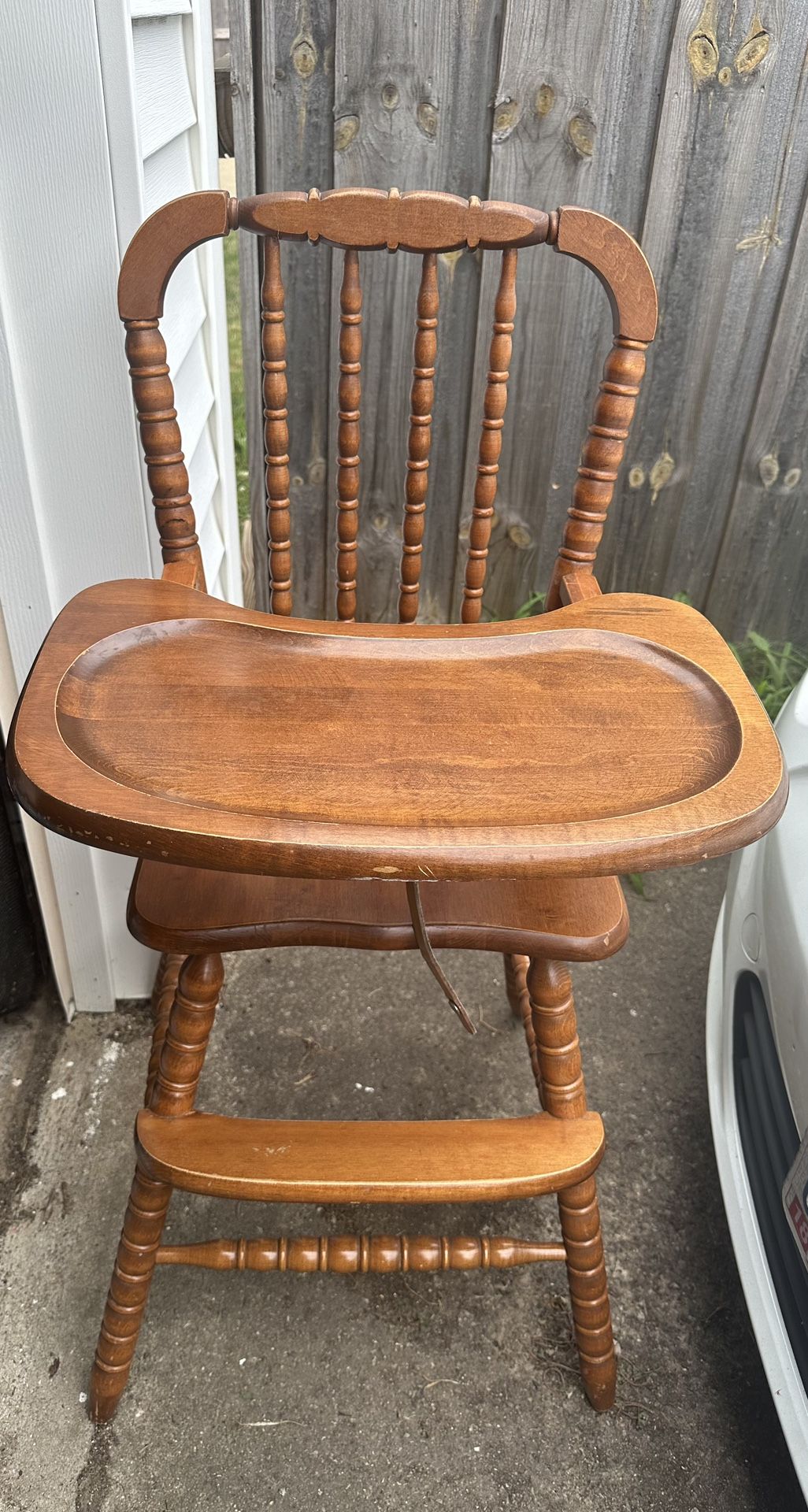 Vintage Jenny Lind Wooden High Chair