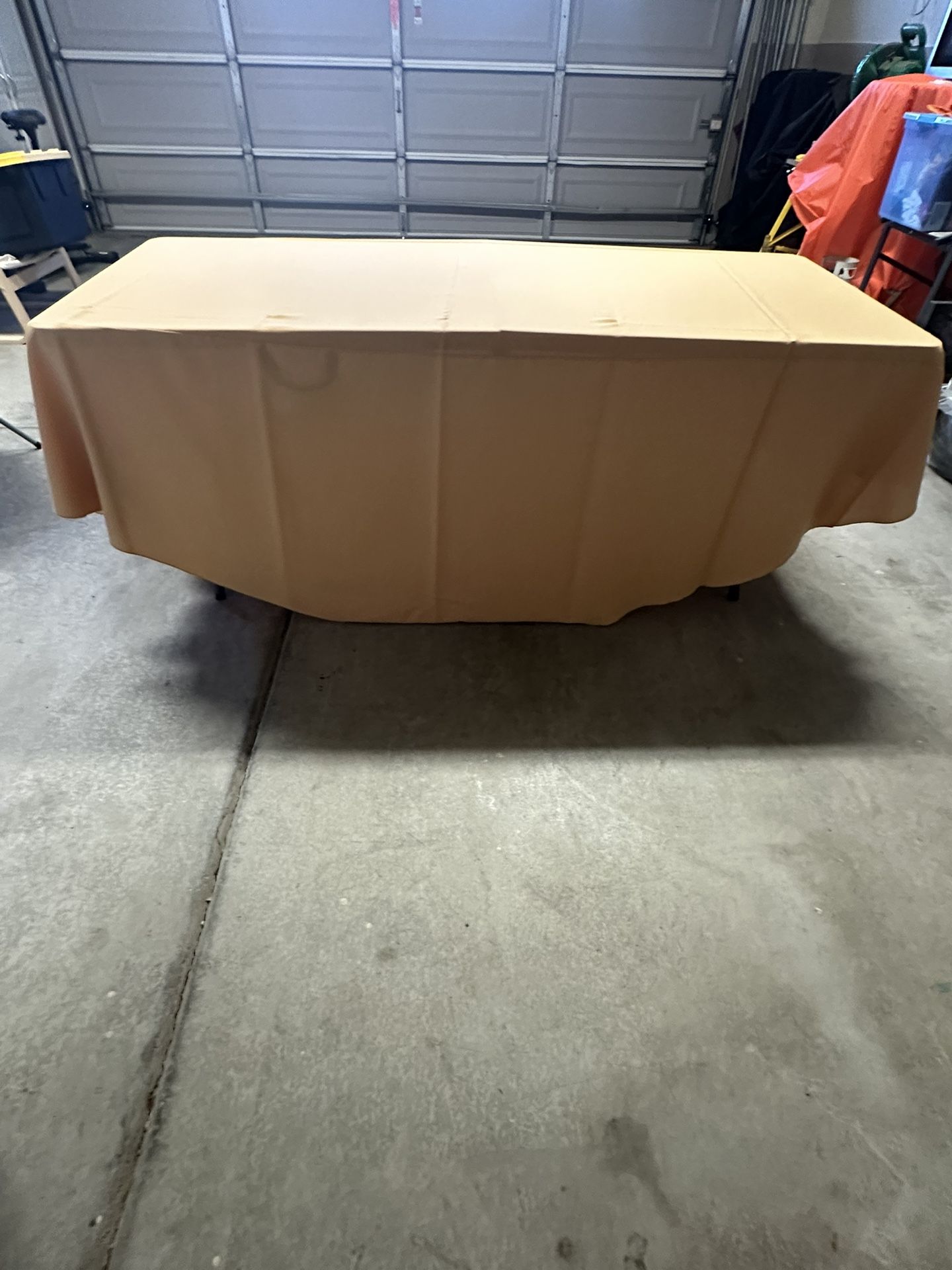 Round Dark Gold Tablecloth 