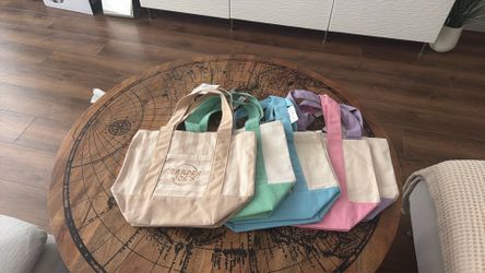 Trader Joe’s Mini Canvas Tote Bags – Pastel Collection