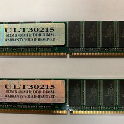 PC Memory 2 x 512 MB 