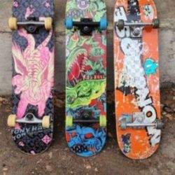 Skateboards, See 7 pics, $25 each