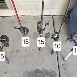 Various Fishing Poles
