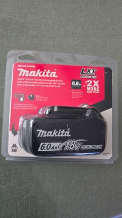 Makita BL1860B-2 18V LXT Lithium-Ion 6.0 Ah Battery  brand New