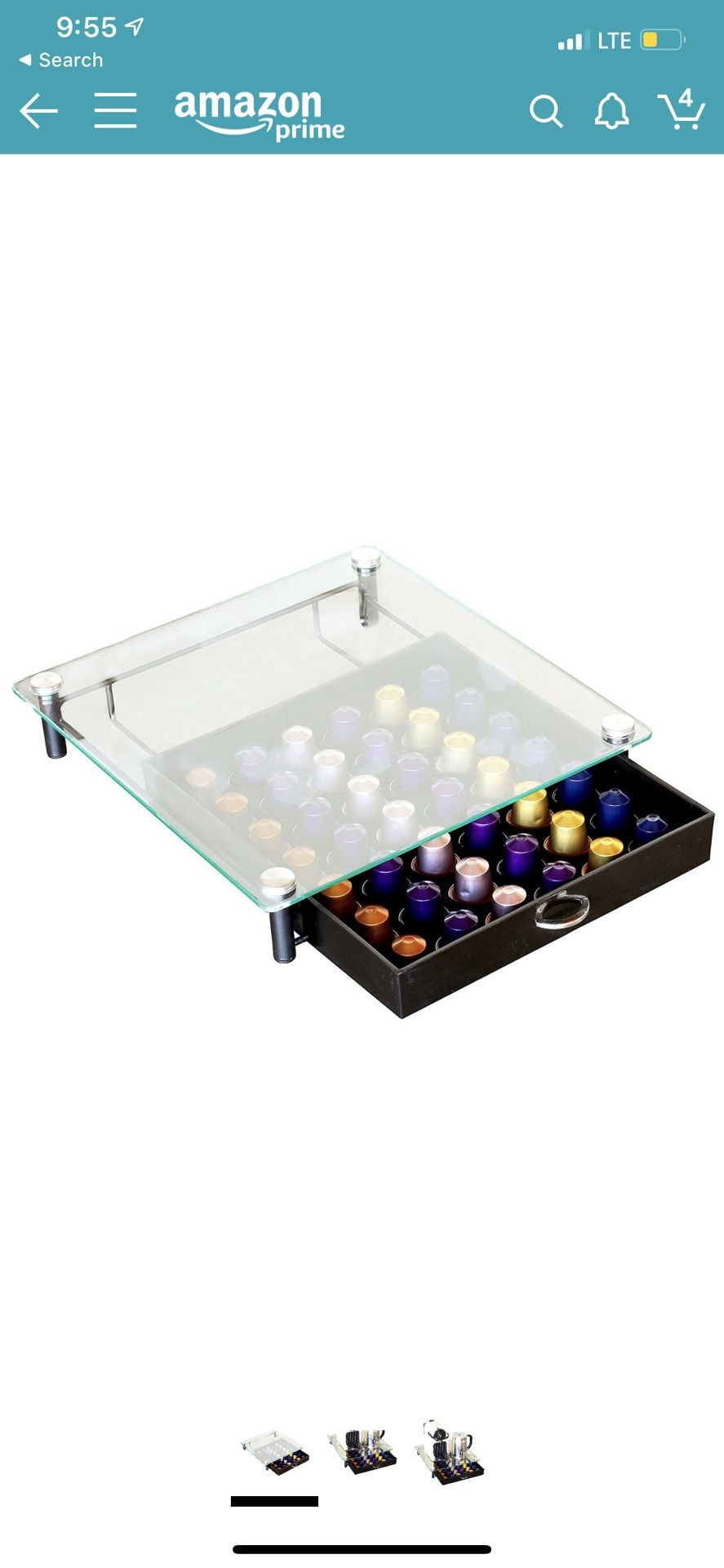 Nespresso Glass Pod Storage