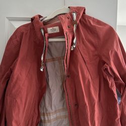 Marine Layer Small Rain Jacket Rust