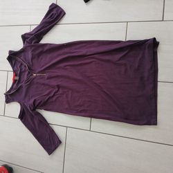 Purple Plus Size Dress 