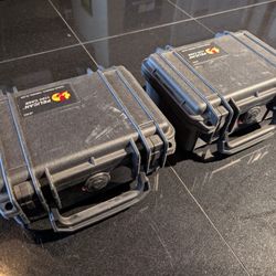 Pelican 1120 Protector Hard Cases With Foam - Black (x2)