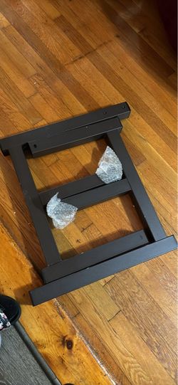 Small black bench