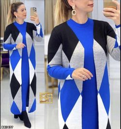 2 Pieces Wool Dress