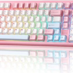 YUNZII AL98 QMK/VIA Wireless Mechanical Gaming Keyboard,Full Aluminum,BT/2.4G/USB-C, Pre-Lubed Hot Swappable Gasket Mount 1800 Layout,RGB Backlit