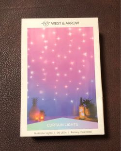 West Arrow Multi-Color Curtain Lights