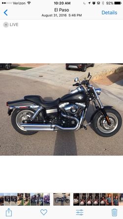 2009 Harley Davidson Fat Bob only 6,700 miles. 1800cc