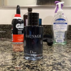 Dior Sauvage 100ml about a third of the bottle full