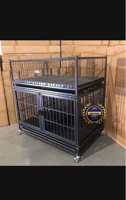 Dog pet cage kennel size 43 with divider and whelp cage new in box 📦
