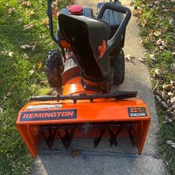 Remington Snow Blower 22” 179cc OHV In  Self Propelled Good Shape 