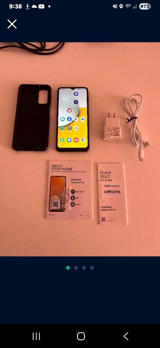 Samsung A13 UNLOCKED like new.
Included charger with cable USB C and case.
Only 60 dollars.
Incredible deal