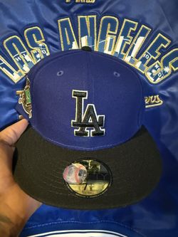 Dodgers Side Patch Blue Black New Era Cap Hat