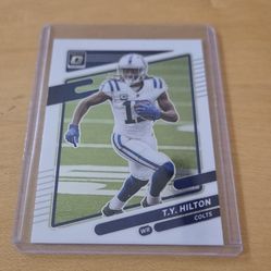 T.Y. Hilton 2021 Donruss Optic #107 Holo Indianapolis Colts