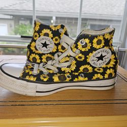 Sunflower Converse Shoes