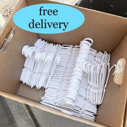 FREE DELIVERY — 120 White Baby/Toddler Hangers
