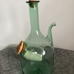 Old World Princess House Italian Bubble Glass Decanter 