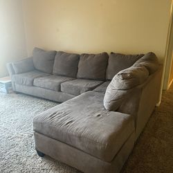 Tan Couch With Queen Bed 