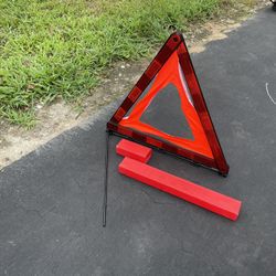 Safety warning reflective cut or truck triangle