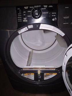 Washer and dryer set front load