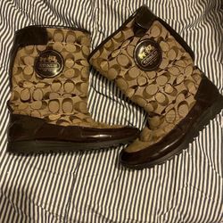Coach Women's Brown and Tan Boots (24543)91