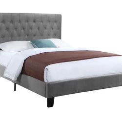 Navy Blue Queen Bed Frame