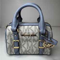 Michael Kors Bedford Legacy Extra Small Crossbody Bag Vanilla/ Blue