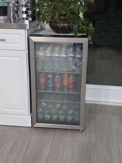 Beverage Cooler with Glass Door