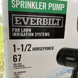 Everbilt Sprinkler 1- 1/2 HP