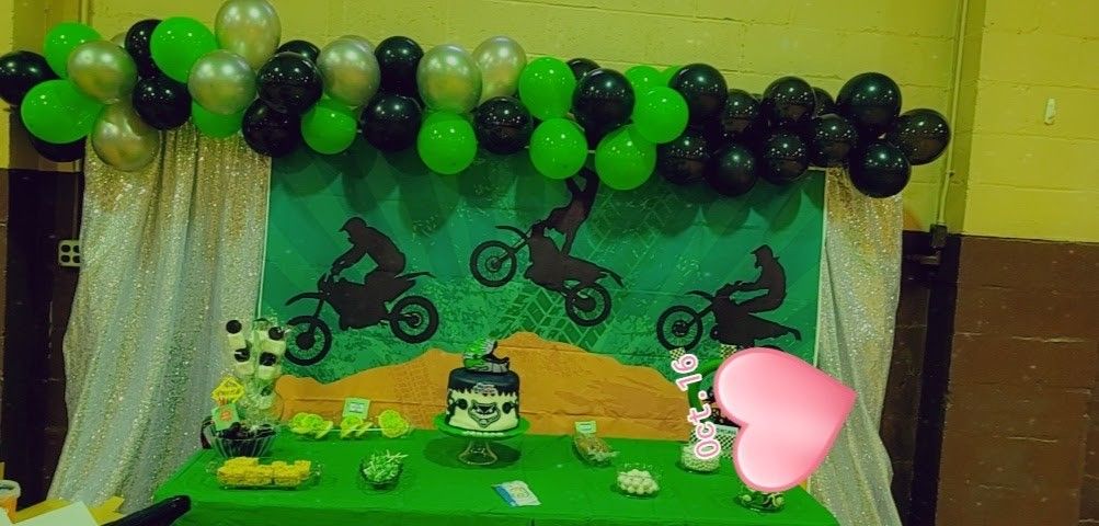 Dirt Bike Backdrop