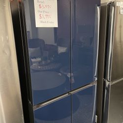 Samsung Bespoke 4-Door Flex™ Refrigerator 29cu/ft Navy Glass 3590 