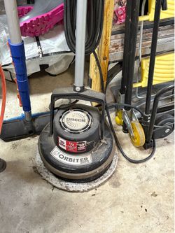 Wood floor buffer.