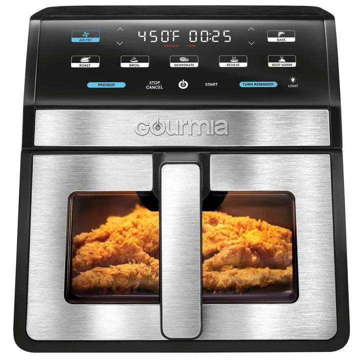 Gourmia 8-Quart Digital Air Fryer with Window & Light
