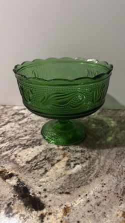 Vintage green glass  E.O. Brody Piece