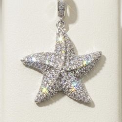 Starfish Moissanite Pendant