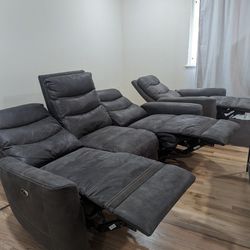 Reclining Chair And Couch/ Sofa
