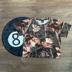 Large Camo T Shirt Y2K Vintage 