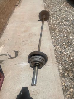 Olympic bar collars and plates
