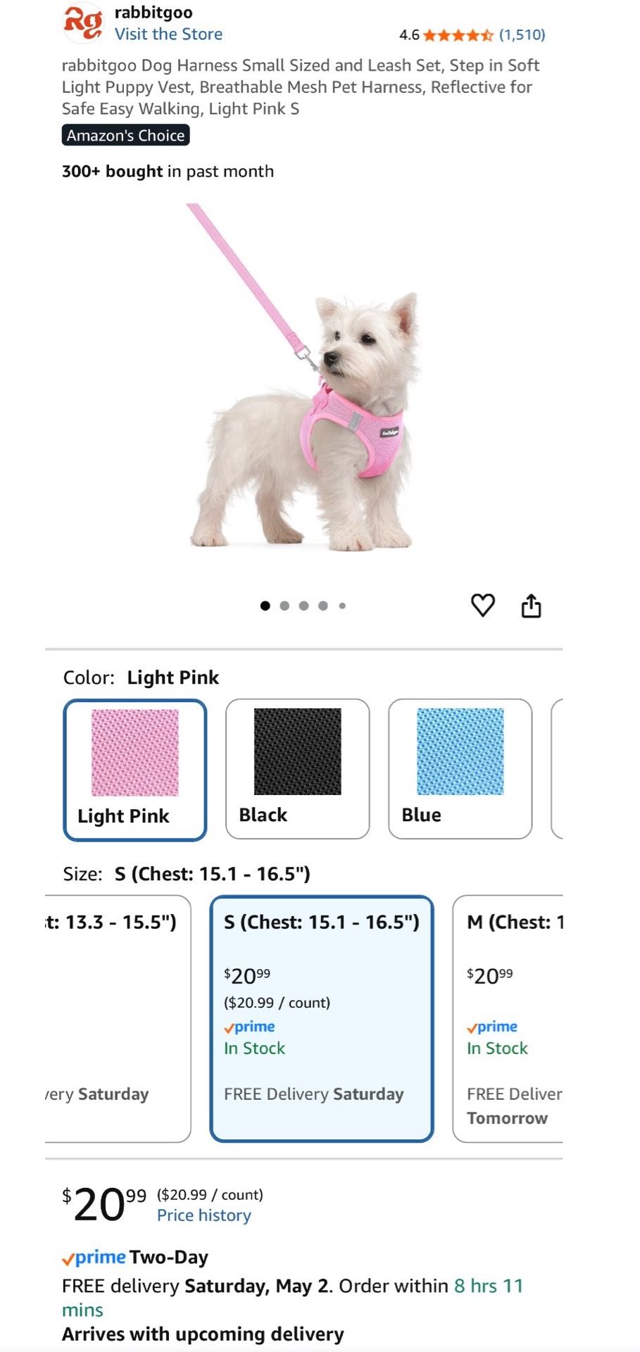 Dog harness and leash