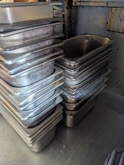 Lots Of Stainless Steel Trays