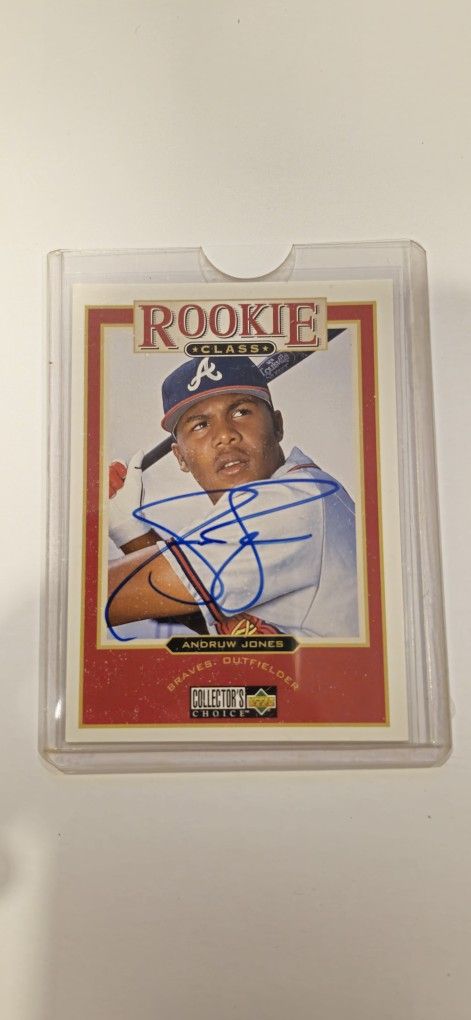 Andruw Jones On Card Auto