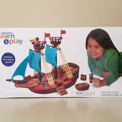 Lakeshore Learn & Play Treasures Await! Adventure Ship Factory Sealed New 