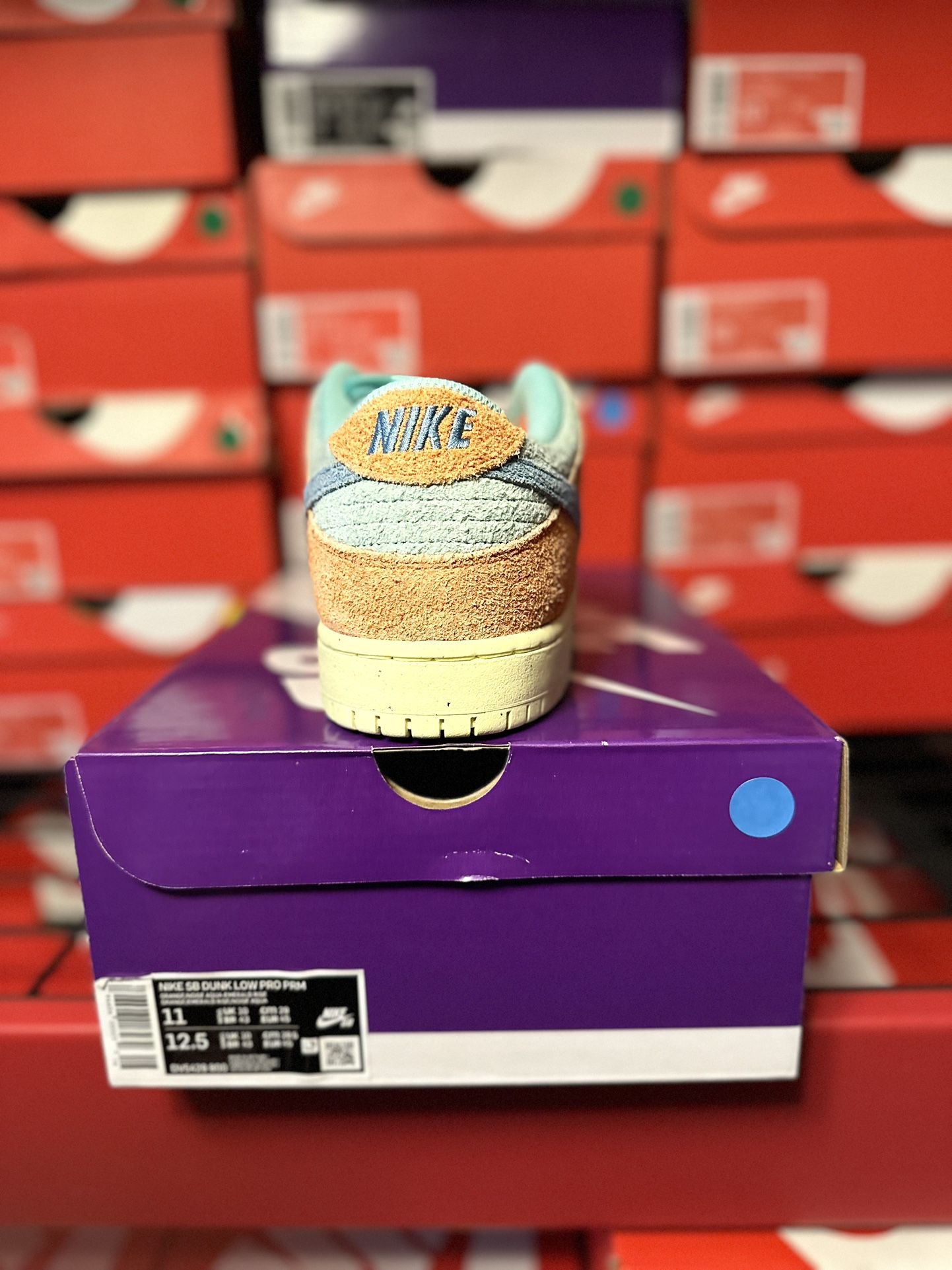 Orange Emerald Rise Sb Dunk Low Size 11m