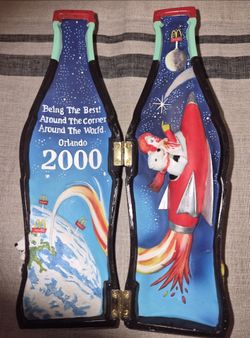 Botella Coleccionable Coca-Cola & McDonald's 2000 (Resina