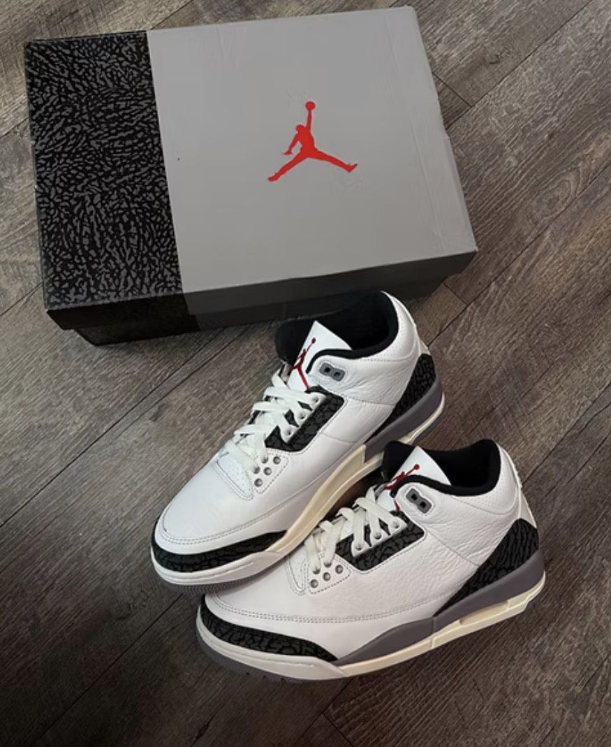 Air Jordan 3 Retro “Cement Grey” Size 10